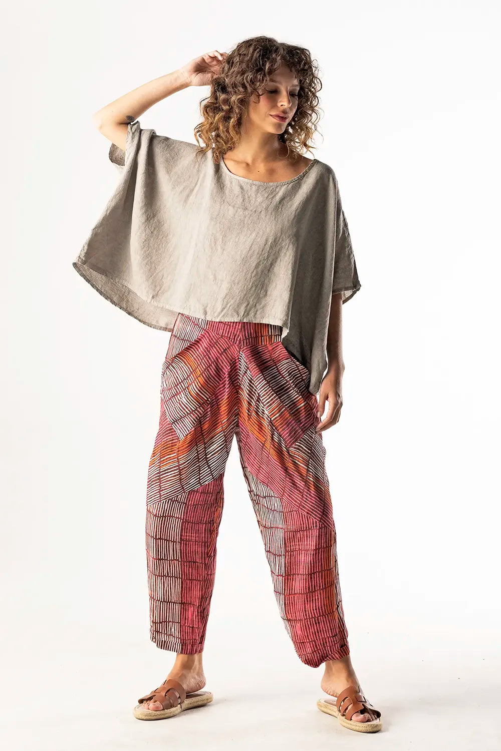 Pantalon Cupro Africa