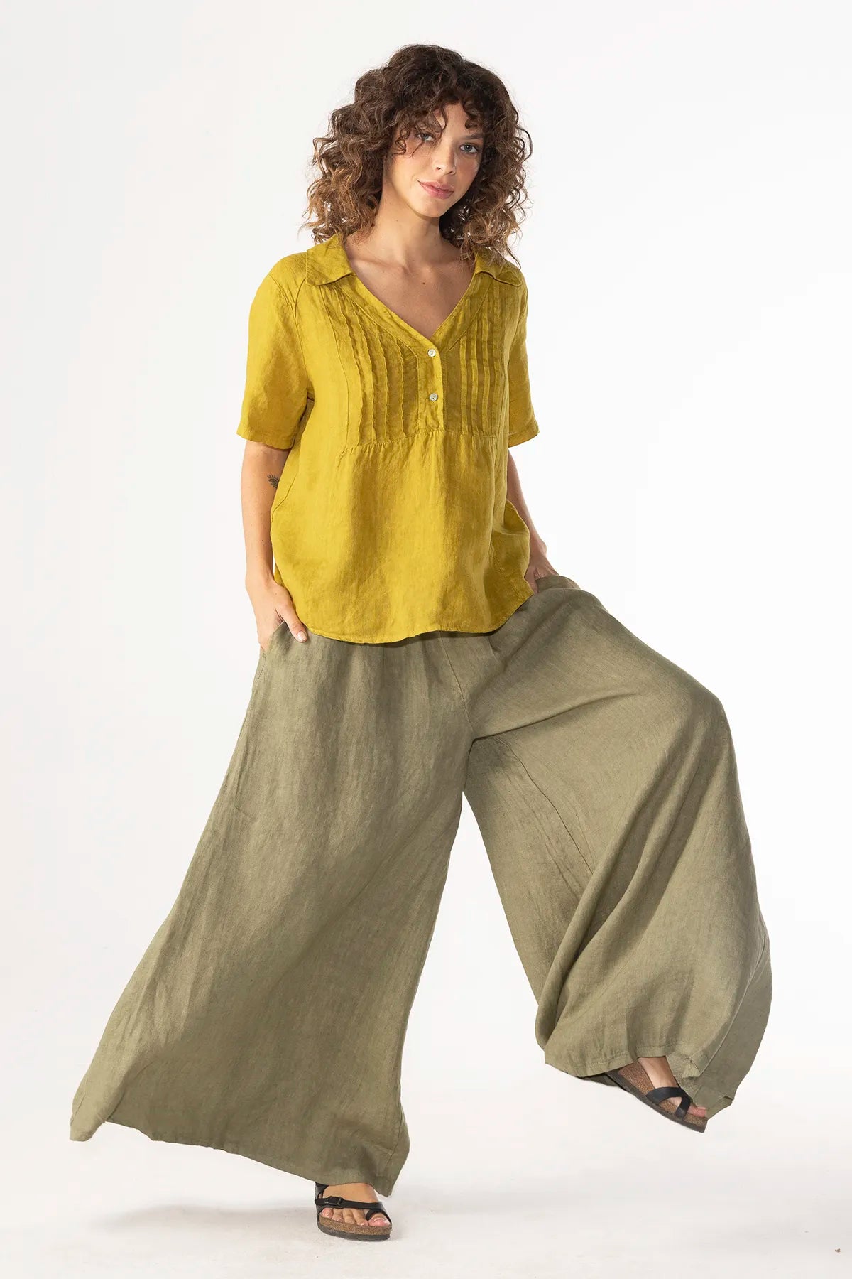 Pantalon Leonor Lino
