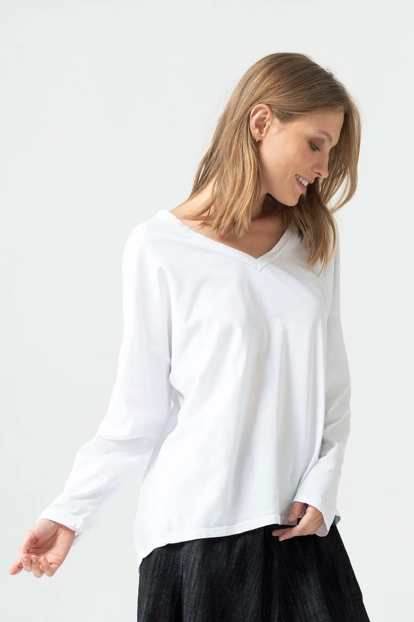Polera básica mujer 100% algodón – RAGGA Chile