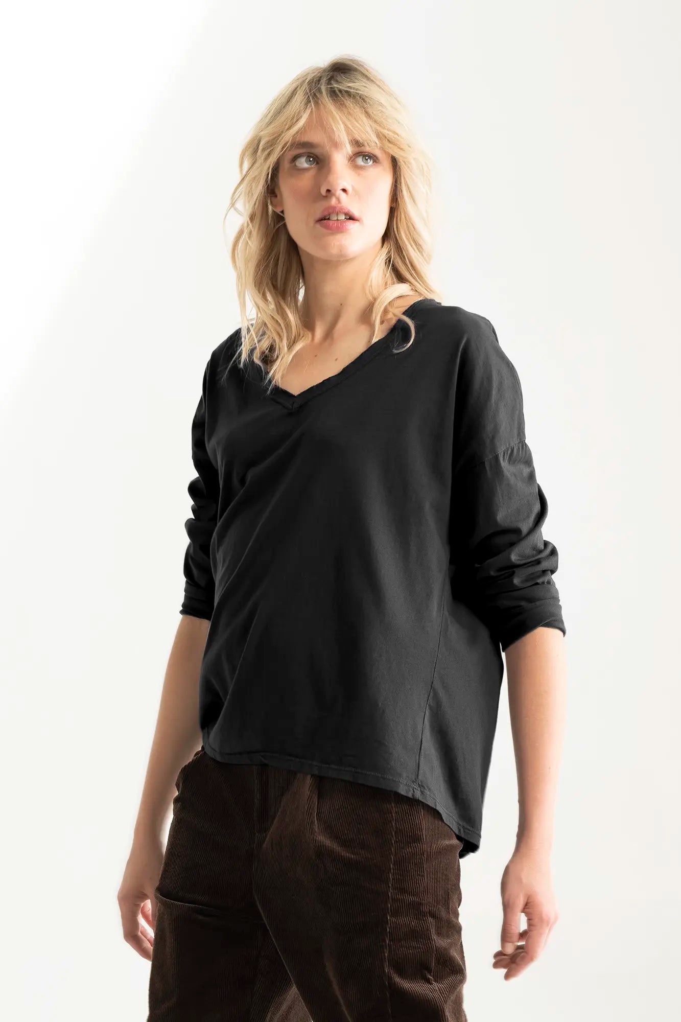 Polera básica mujer 100% algodón – RAGGA Chile
