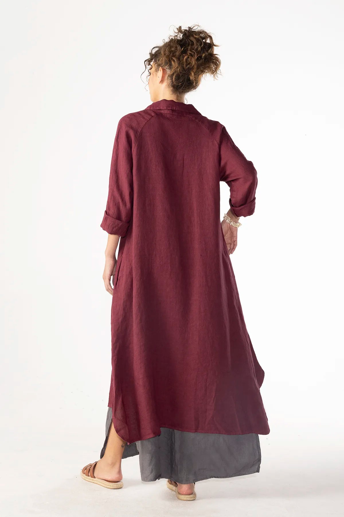 Vestido Camisero Silvana Lino