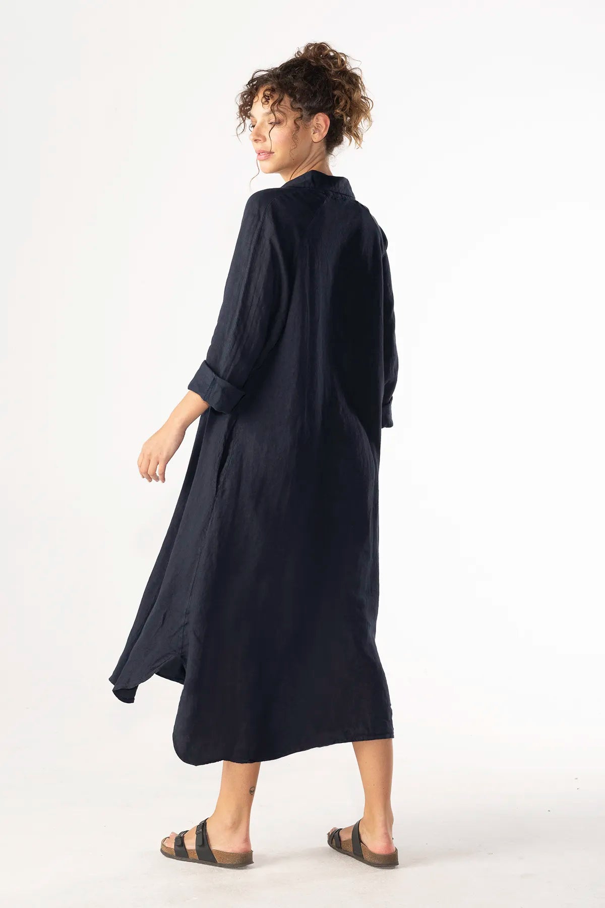 Vestido Camisero Silvana Lino