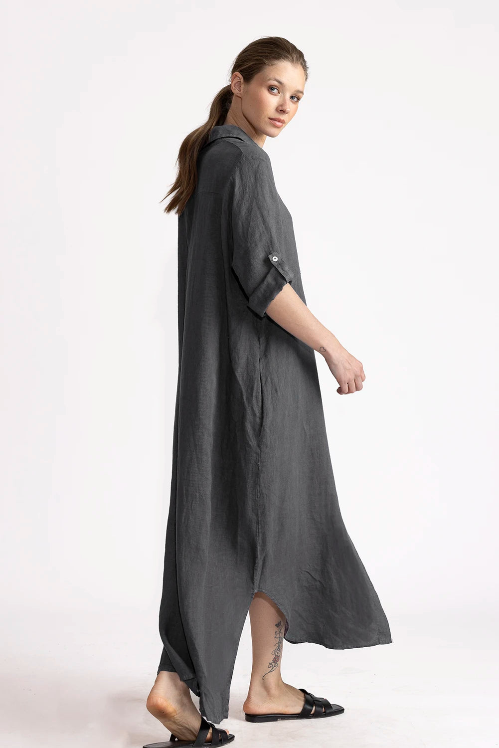 Vestido Camisero Vero Lino