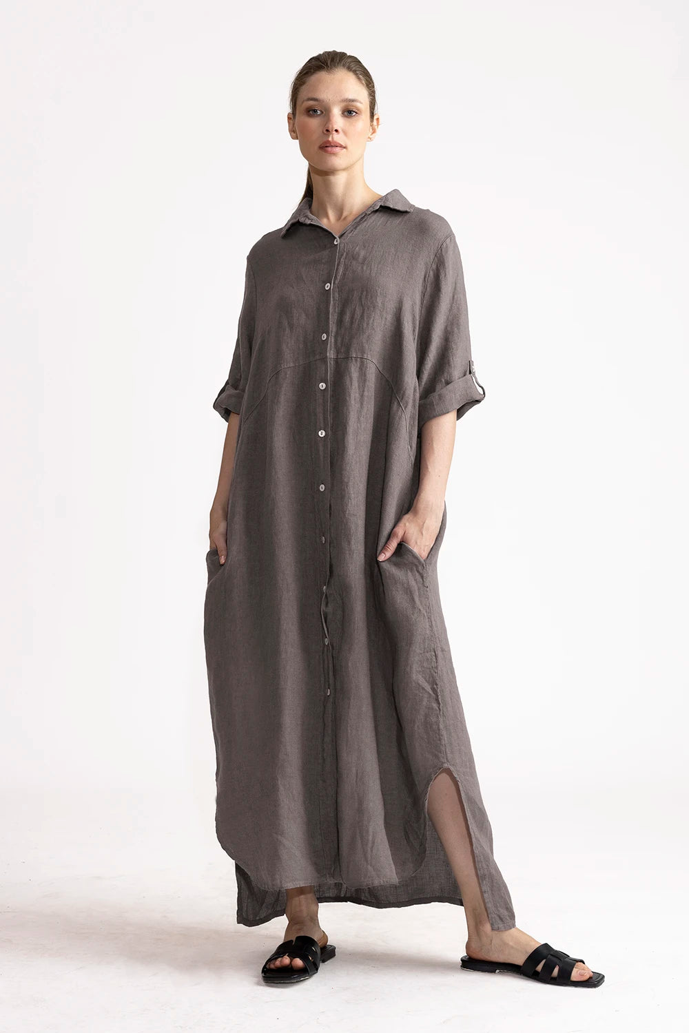 Vestido Camisero Vero Lino