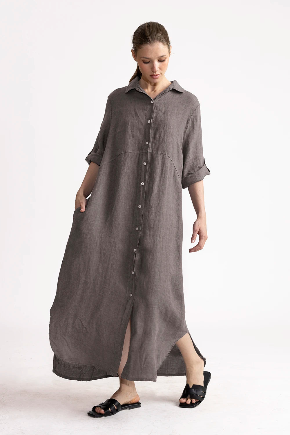 Vestido Camisero Vero Lino