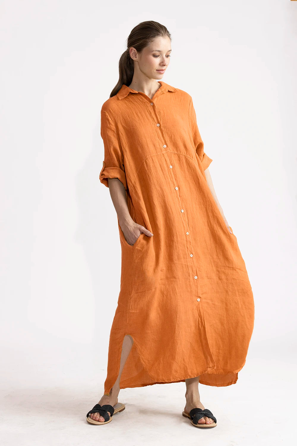 Vestido Camisero Vero Lino