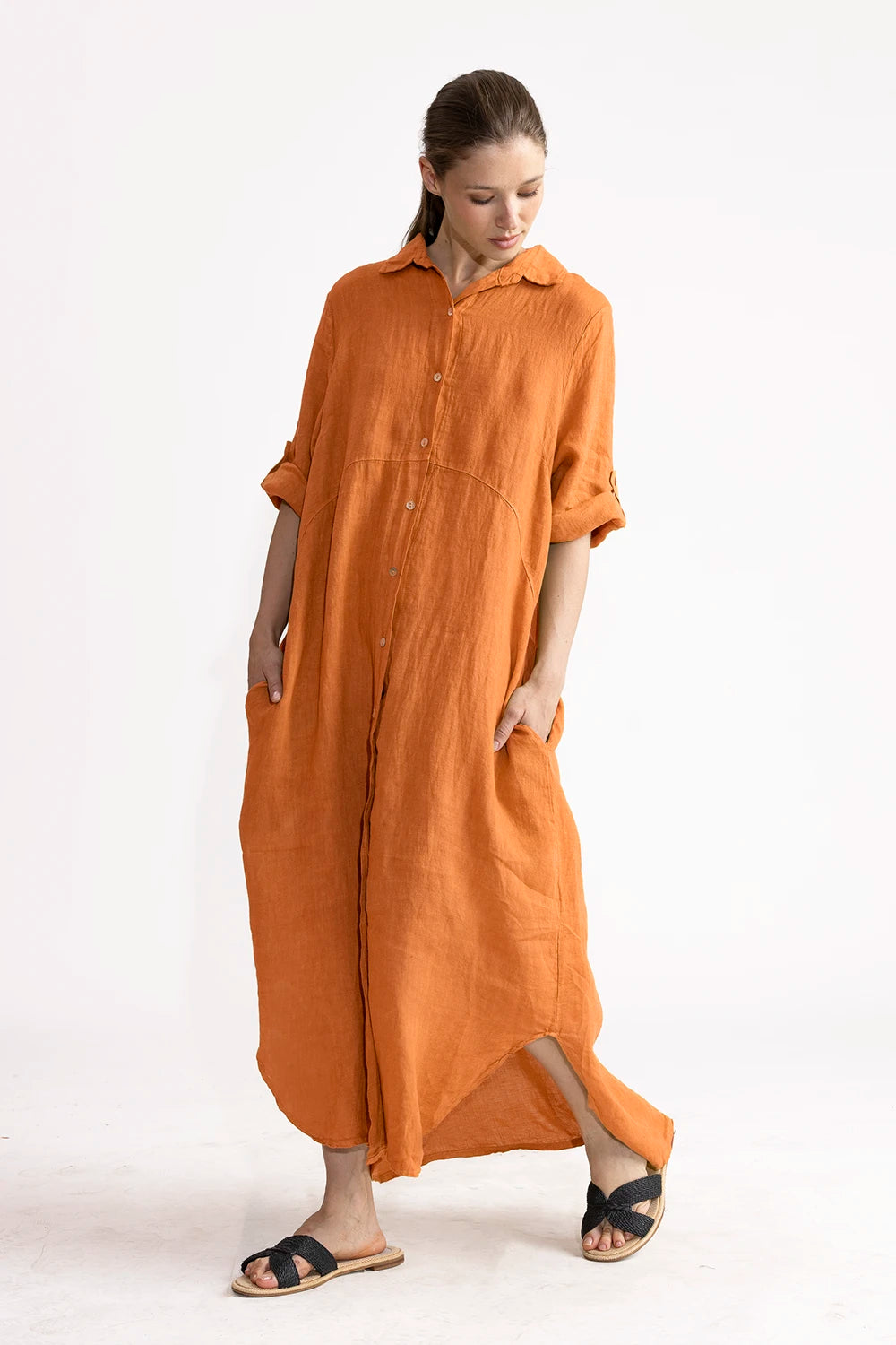 Vestido Camisero Vero Lino