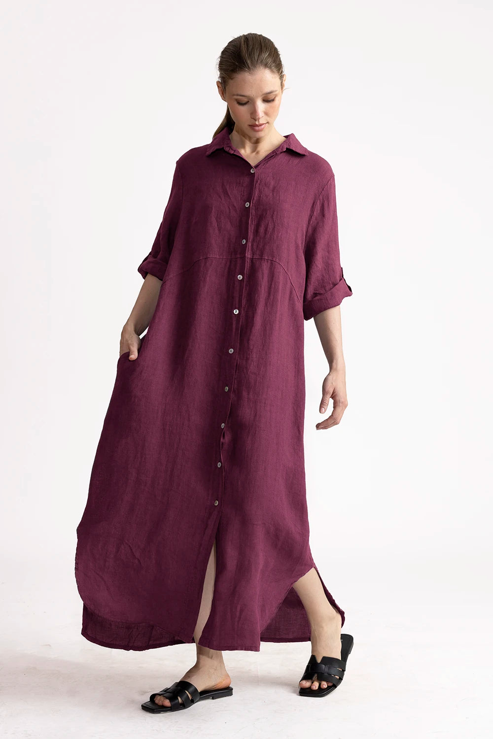 Vestido Camisero Vero Lino