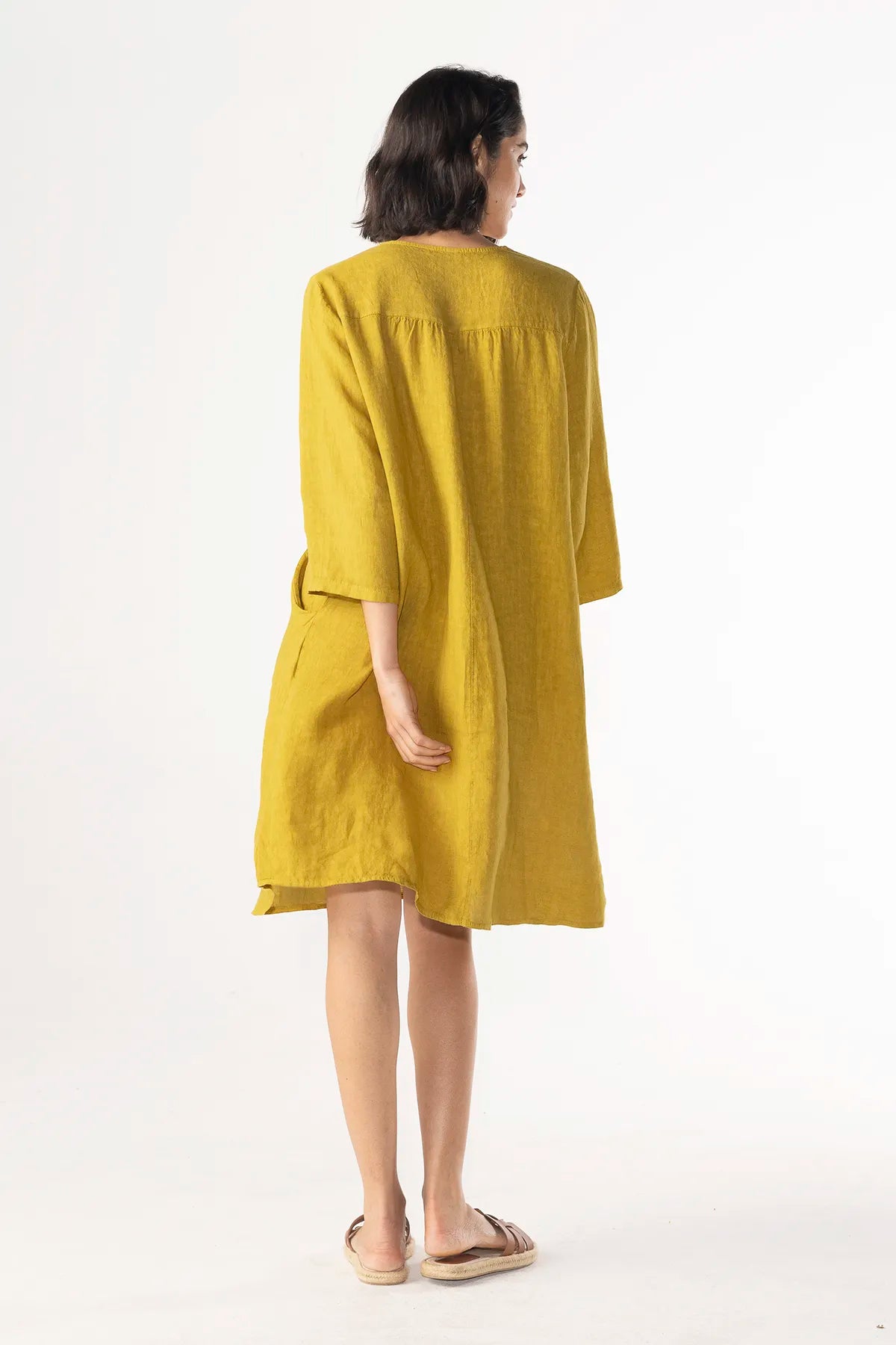 Vestido Leonardo Lino