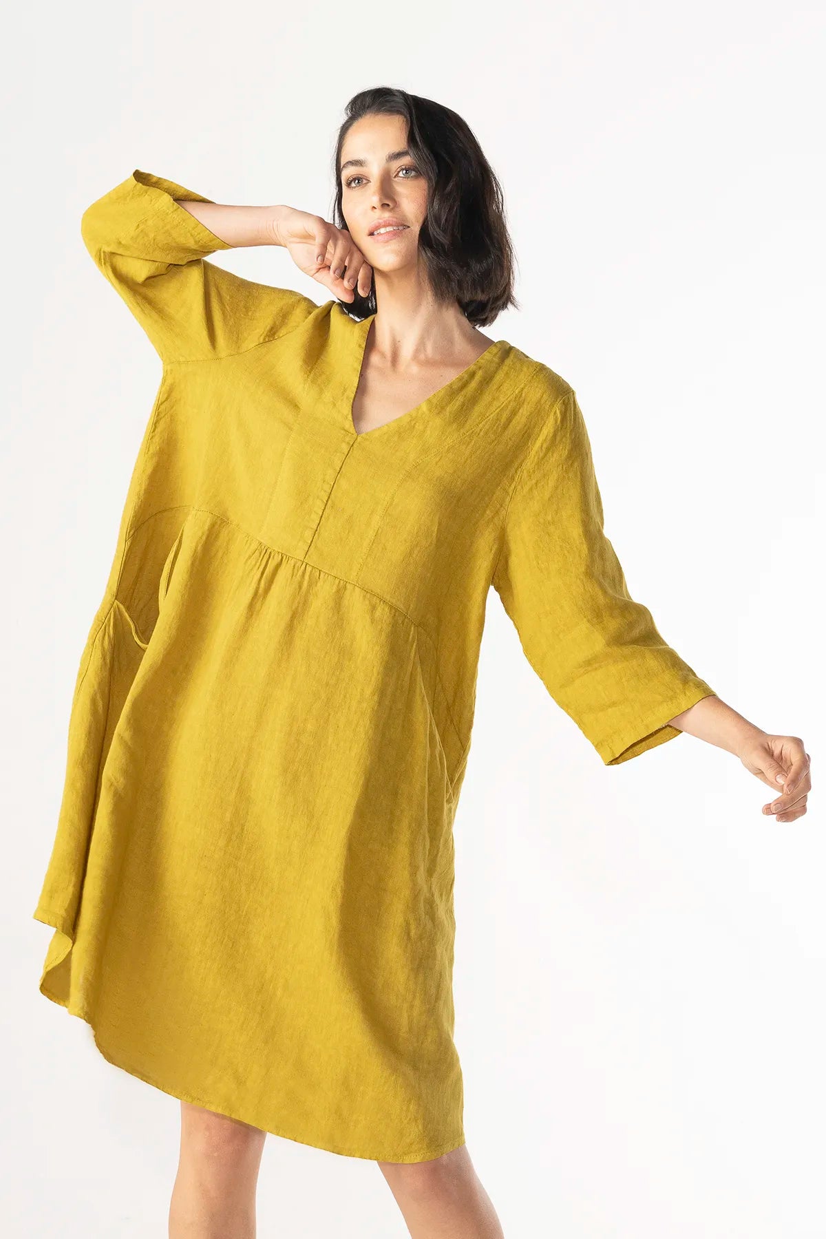 Vestido Leonardo Lino