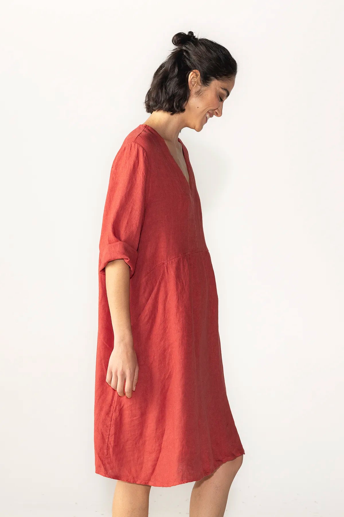 Vestido Leonardo Lino