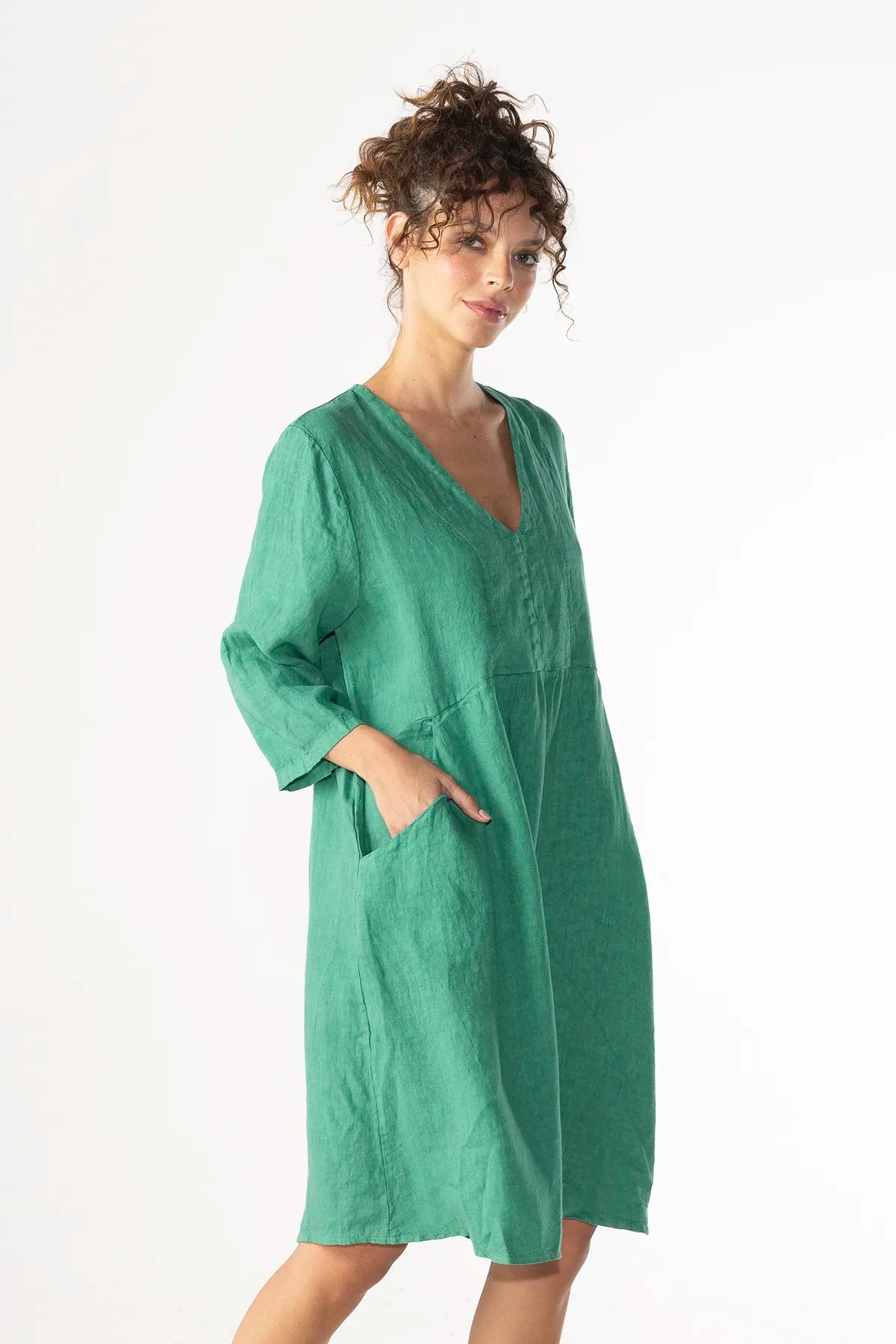 Vestido Leonardo Lino