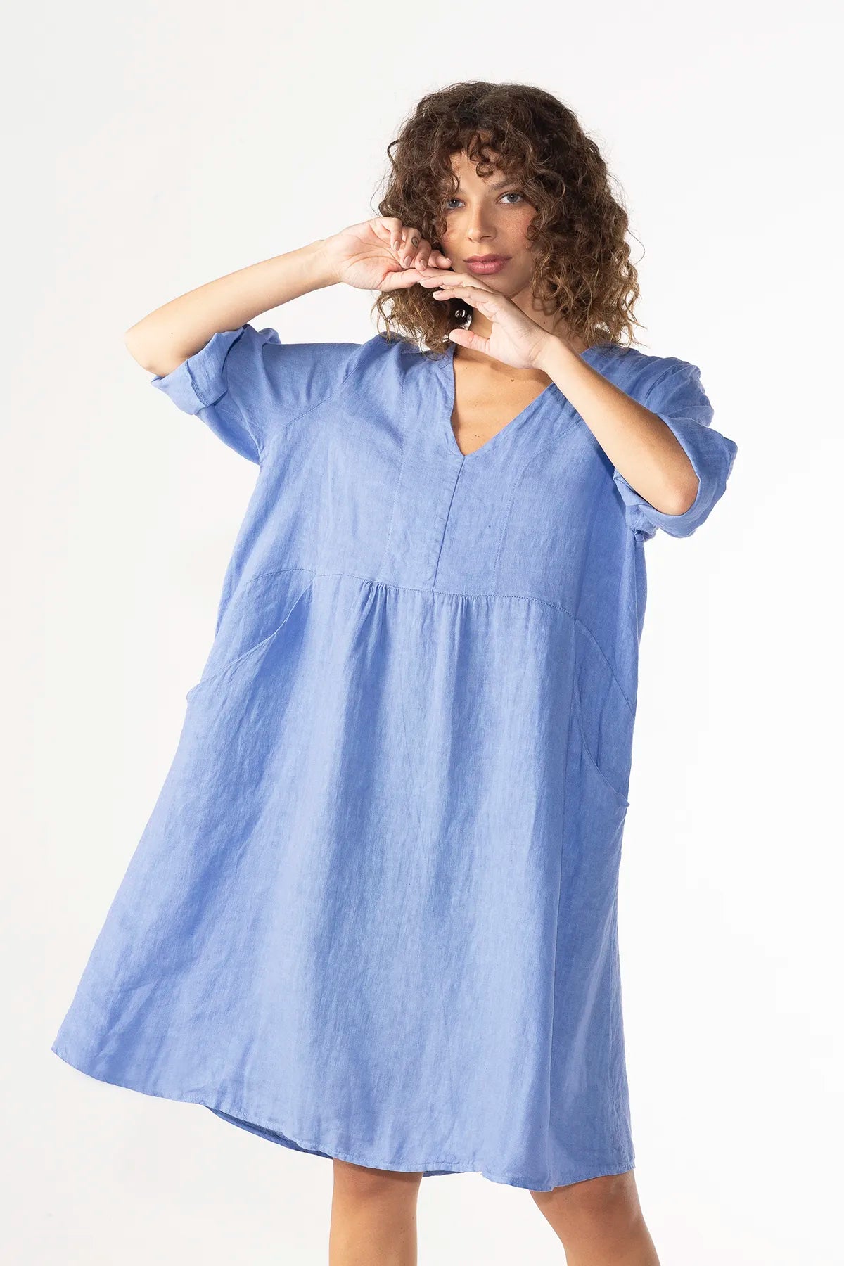 Vestido Leonardo Lino