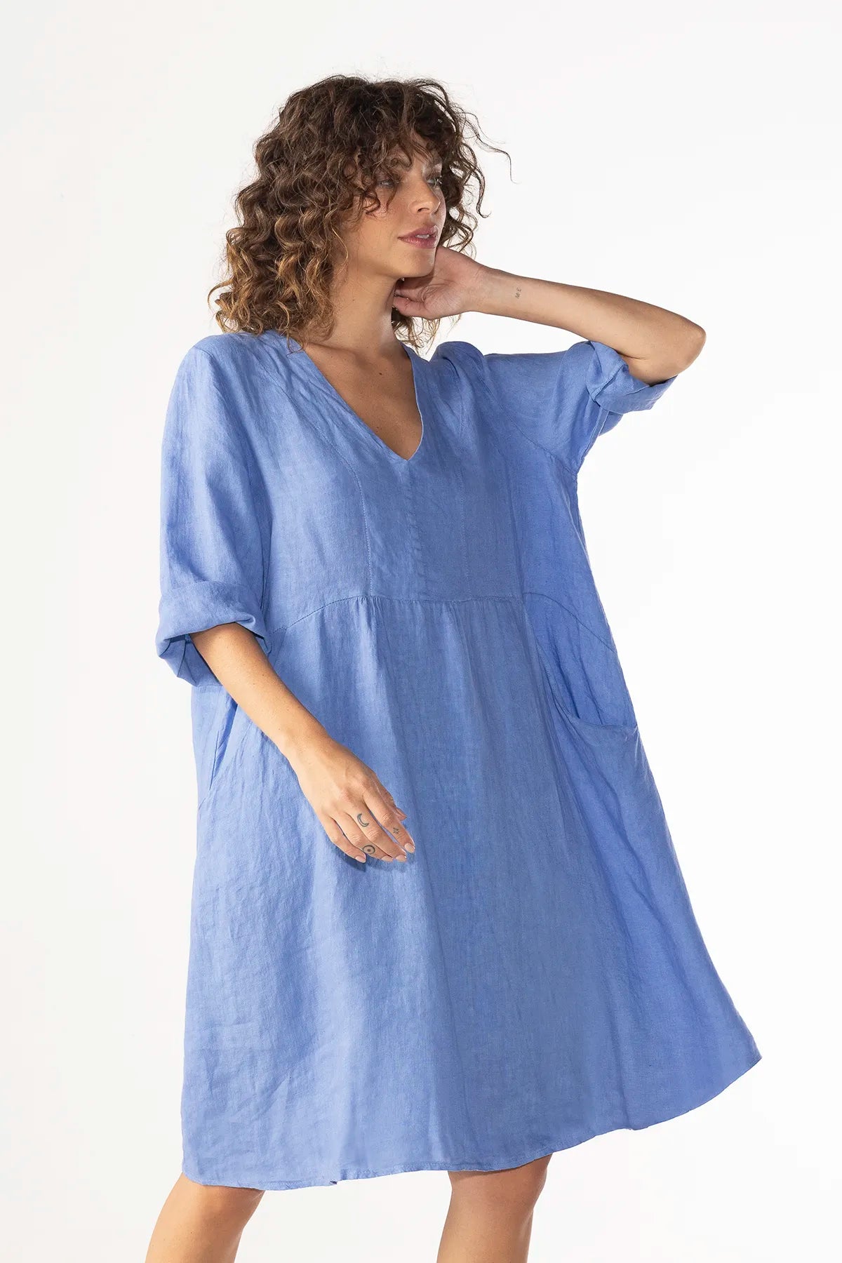 Vestido Leonardo Lino