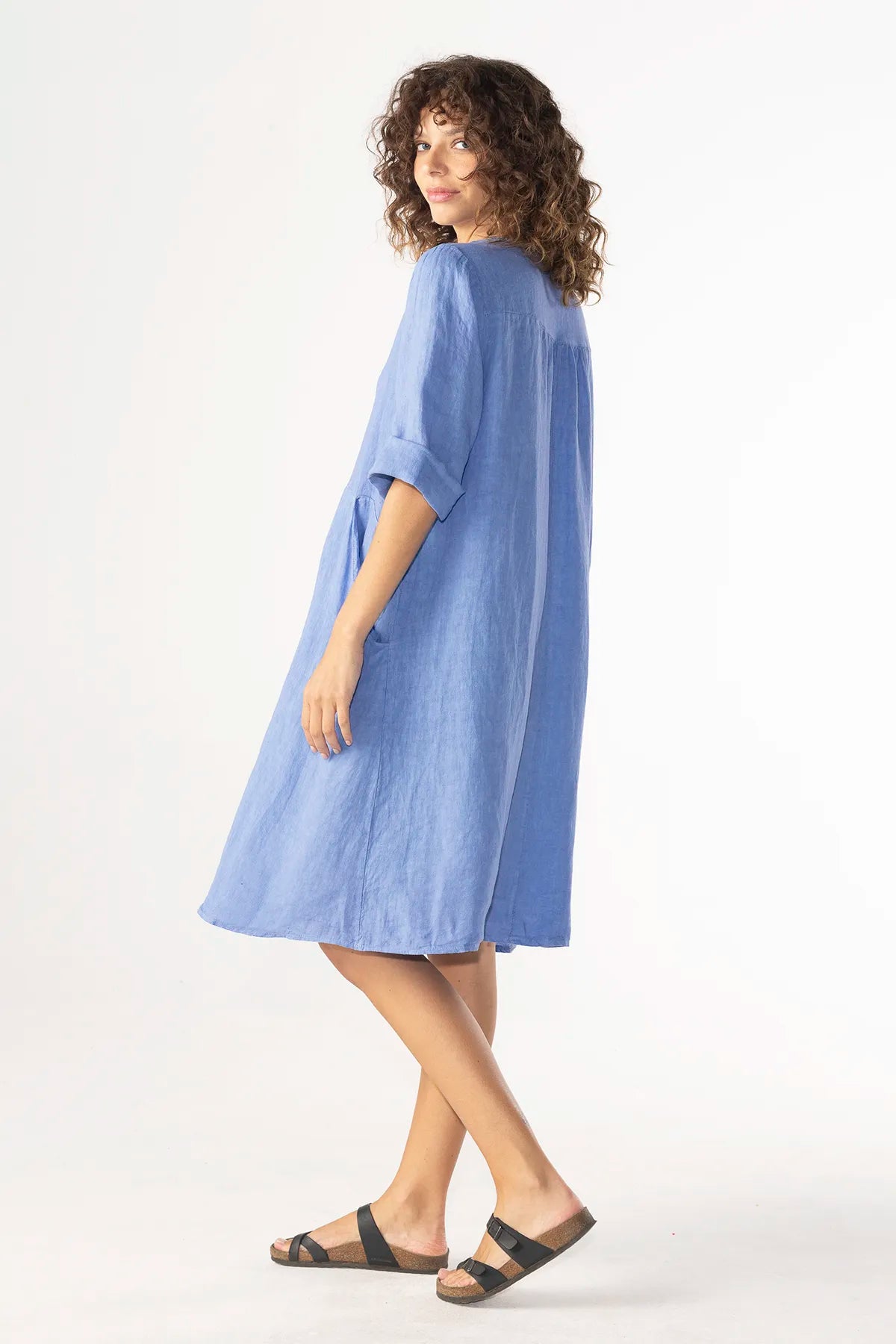 Vestido Leonardo Lino