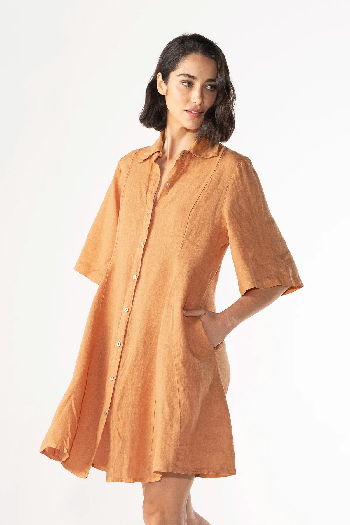 Vestido Neftali Lino