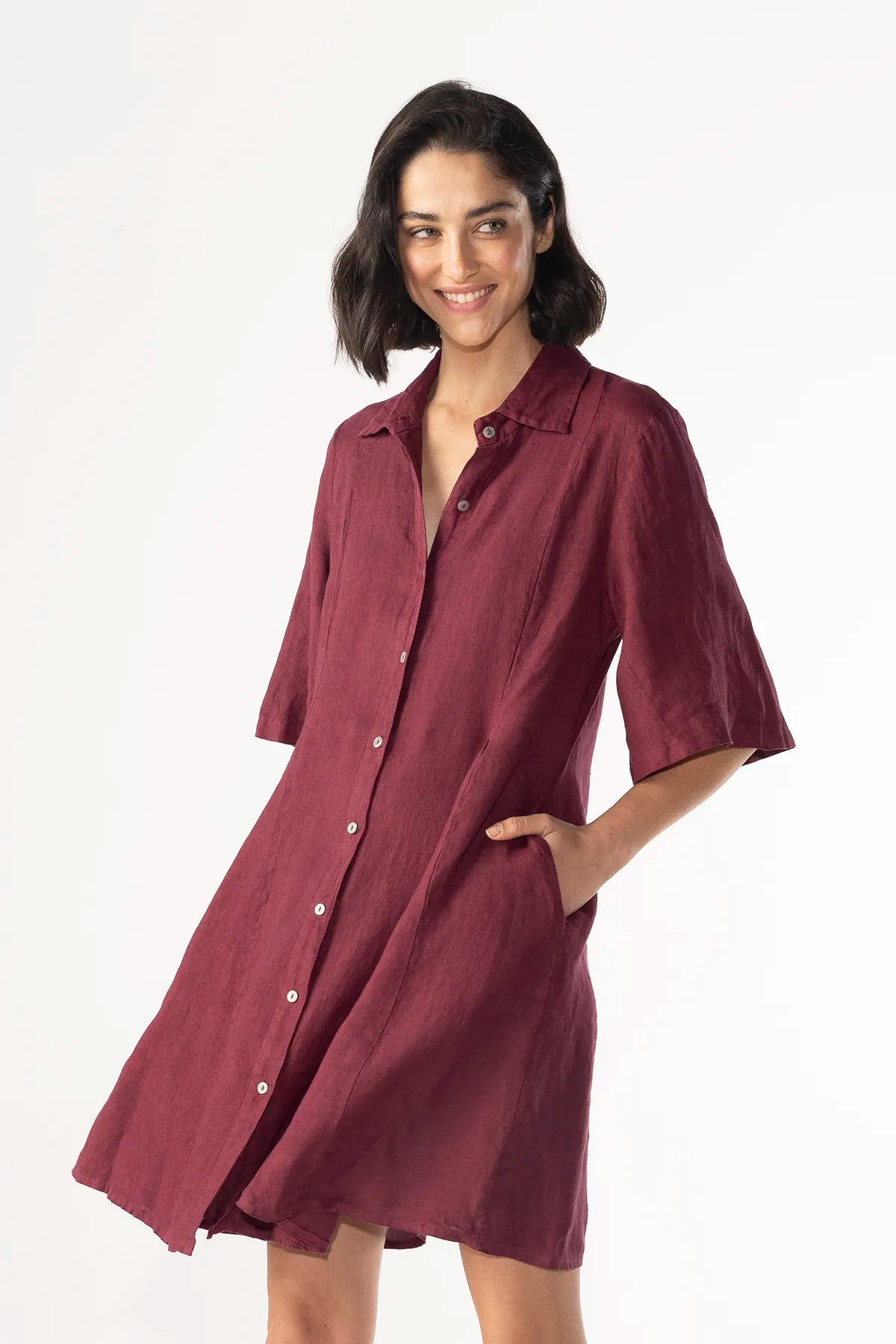 Vestido Neftali Lino