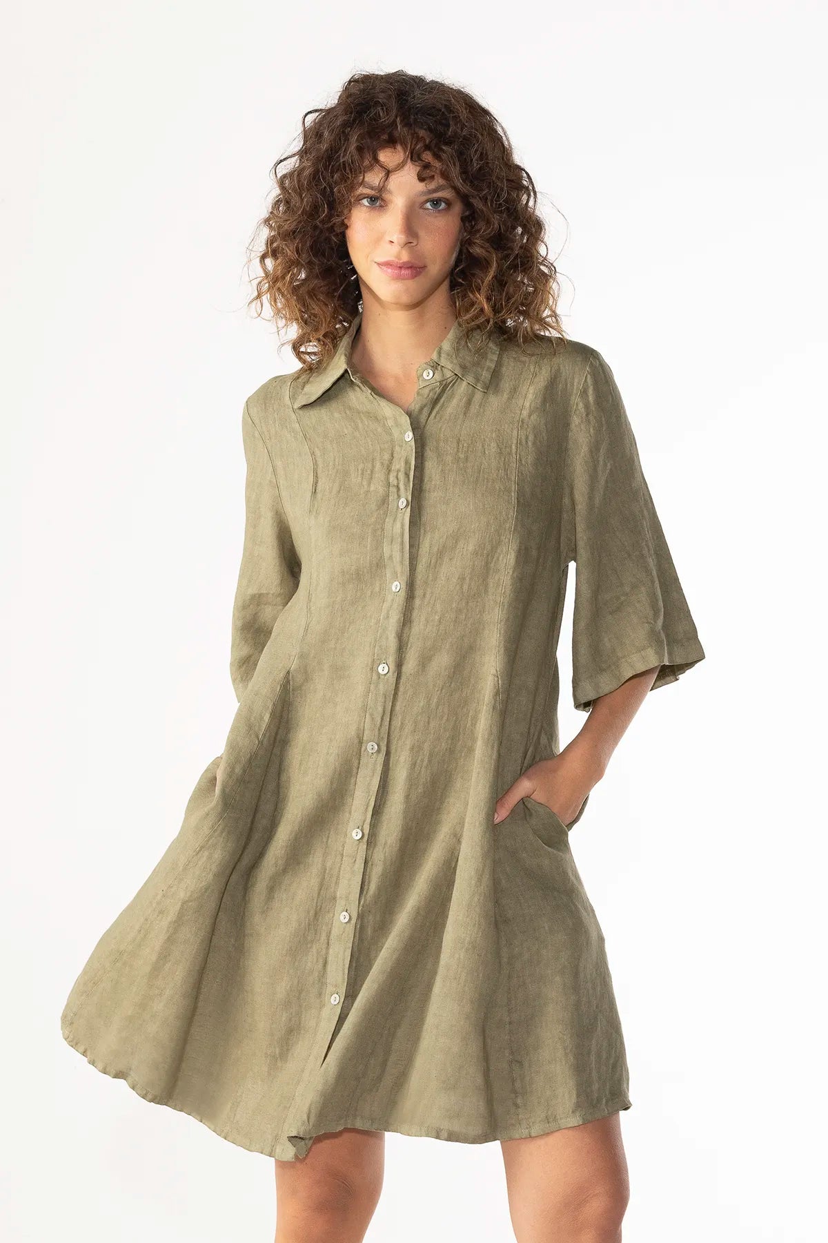 Vestido Neftali Lino