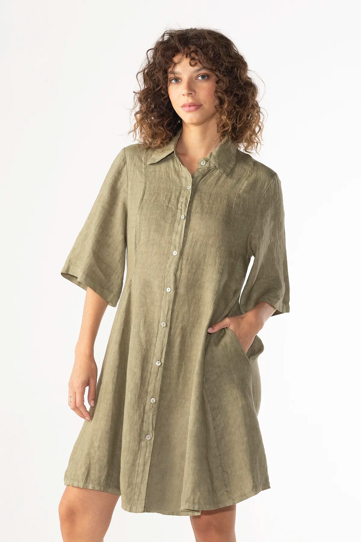 Vestido Neftali Lino