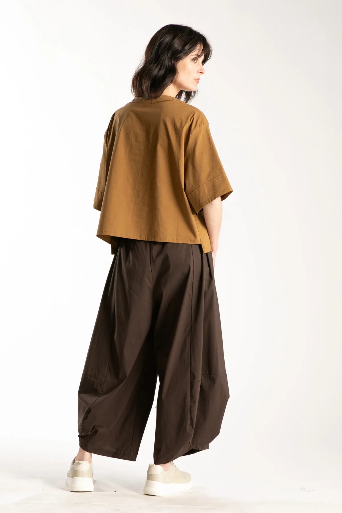 Ragga Blusa Zyne Curry algodón espalda