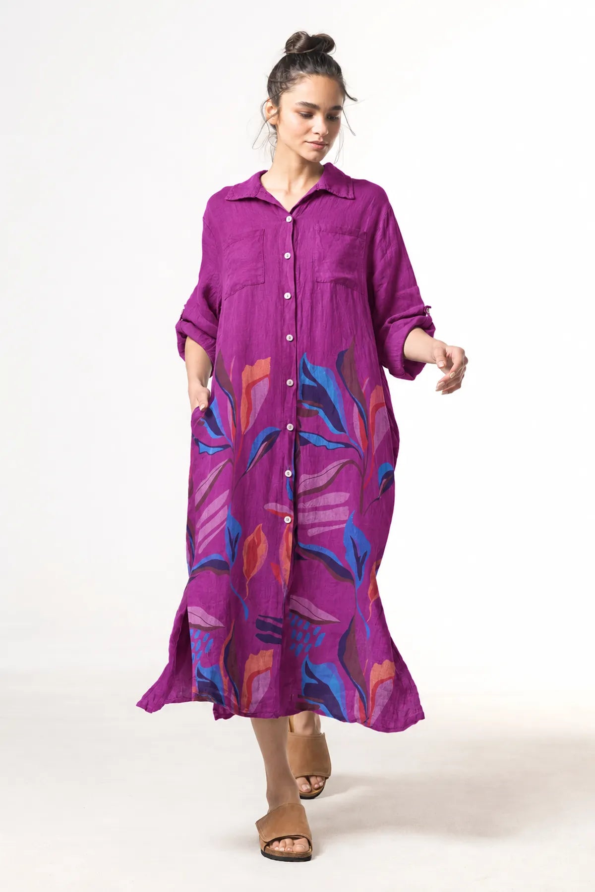 Bluson Alexia Lino de RAGGA color berry