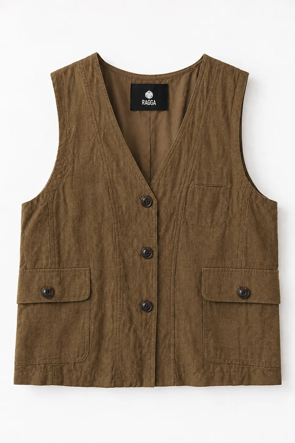 Gilet Lino Jacquard