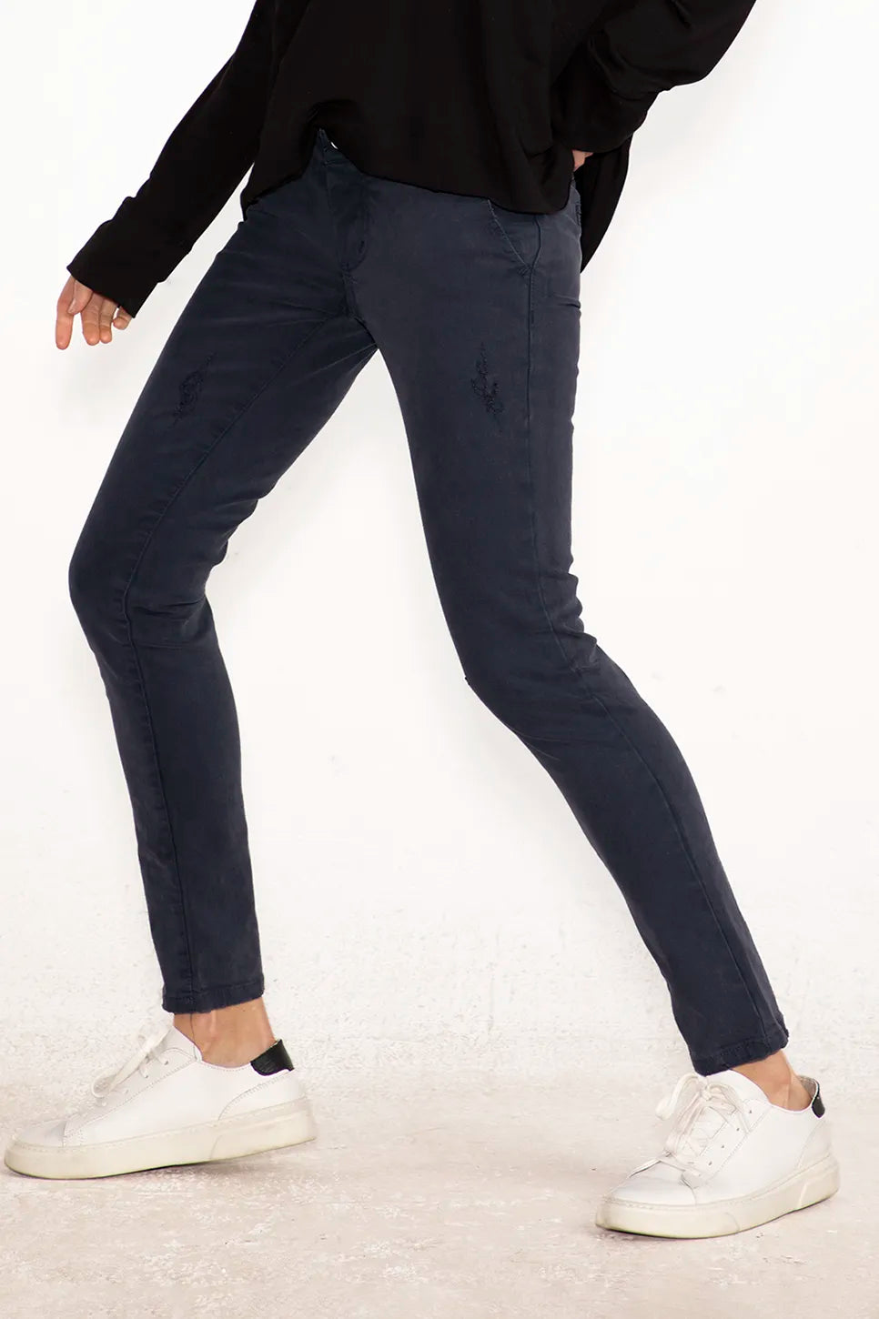Pantalon Azul Desgastado