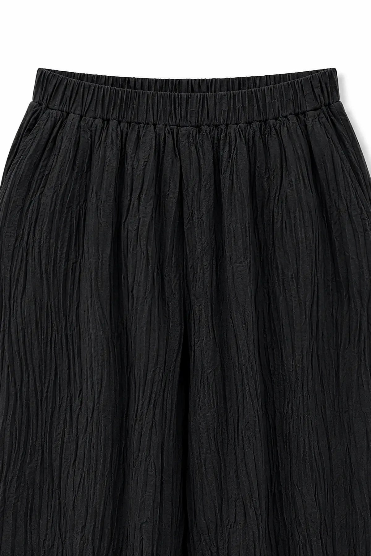 Ragga Pantalon Vaina Corrugado Negro PRETINA