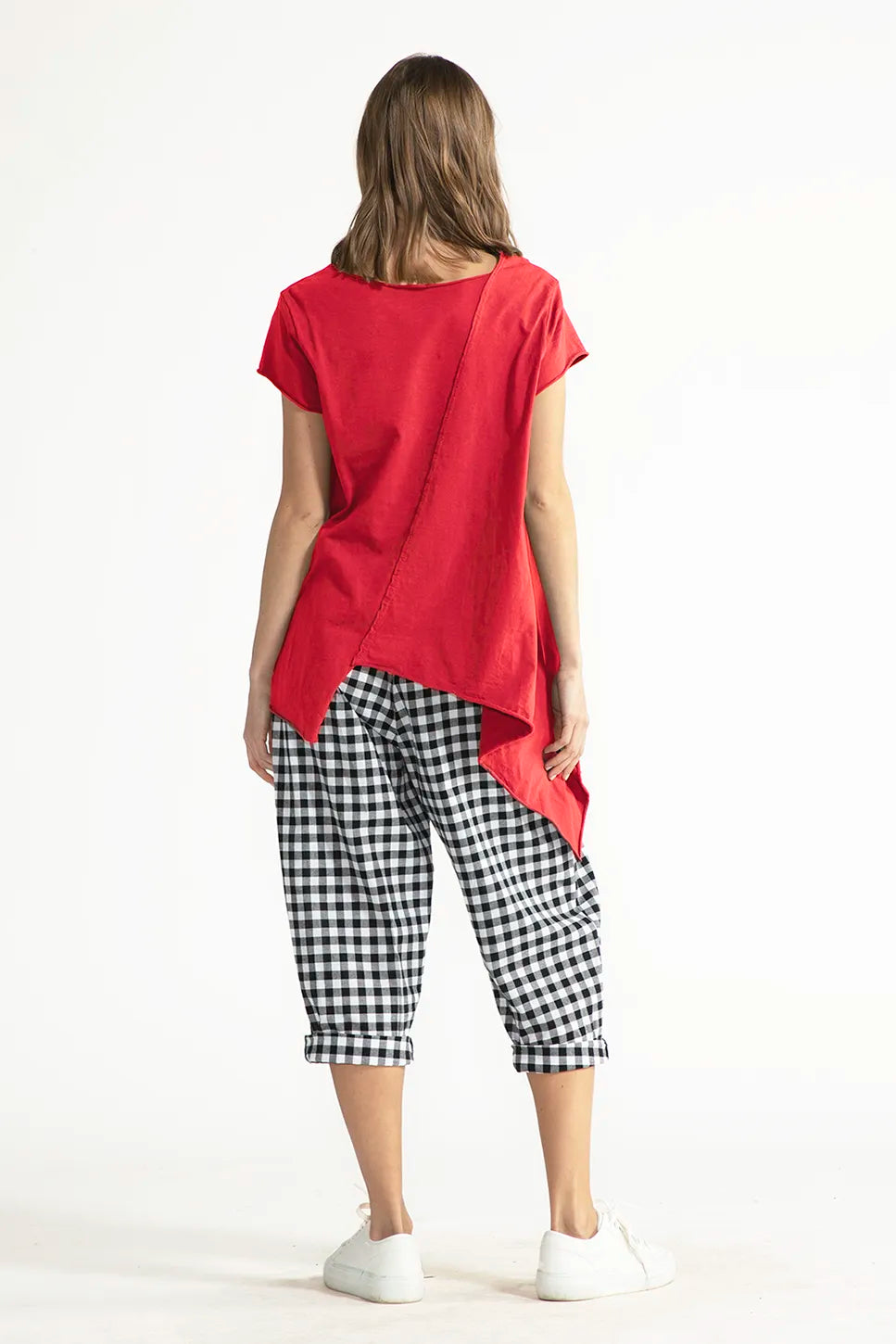 Ragga Polera Atila Roja Espalda Mujer