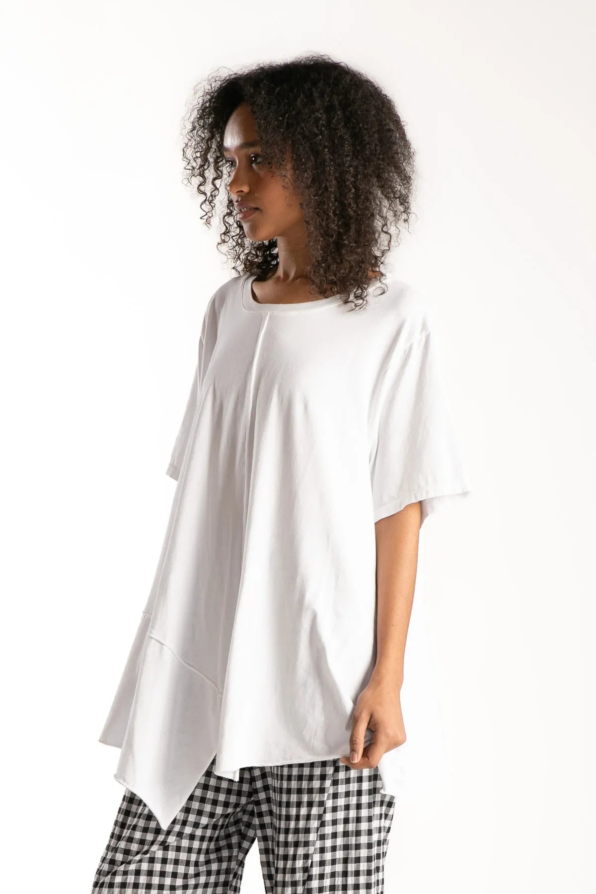 Ragga Polera Nika Blanca Algodón Perfil