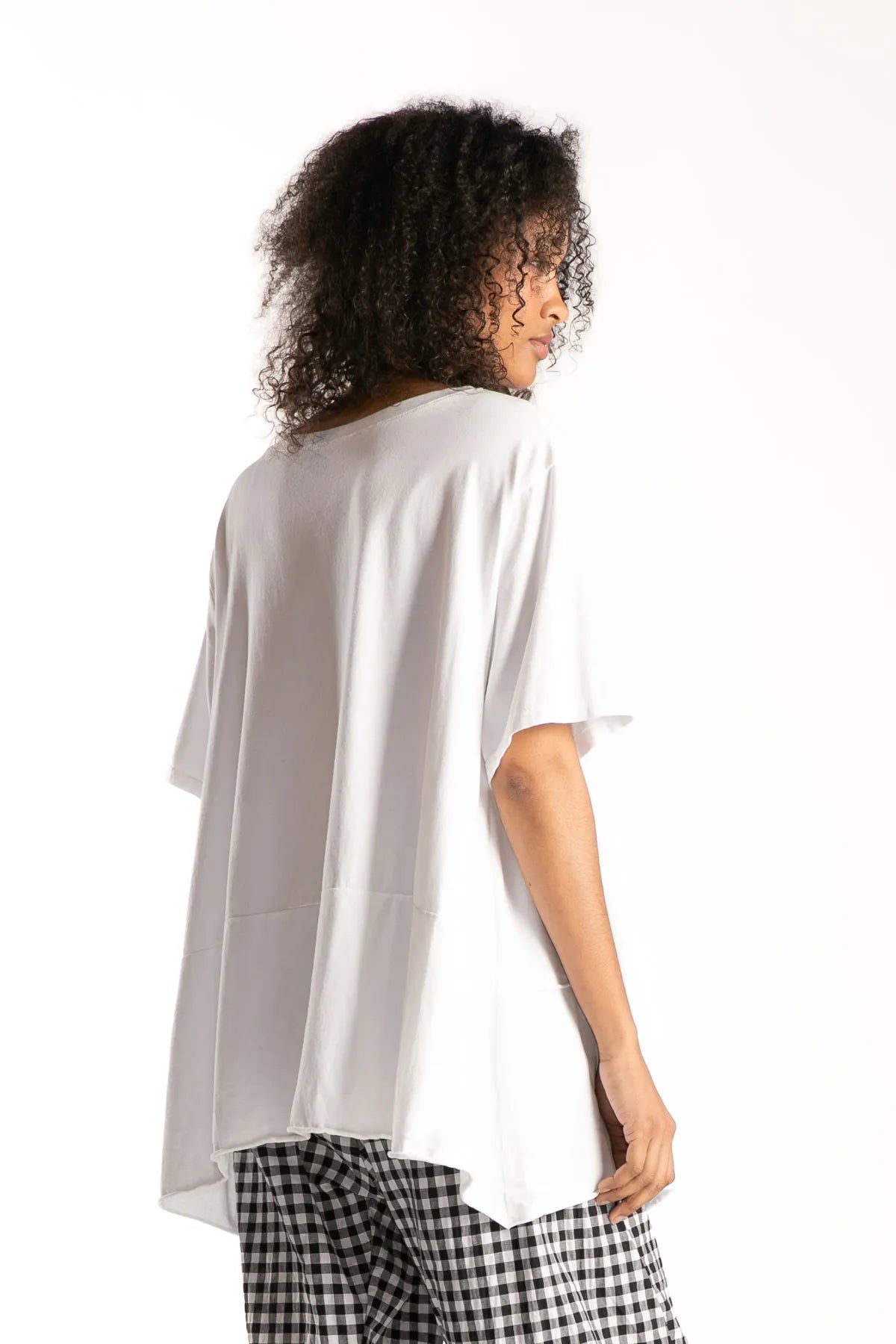 Ragga Polera Nika Blanca Algodón Espalda