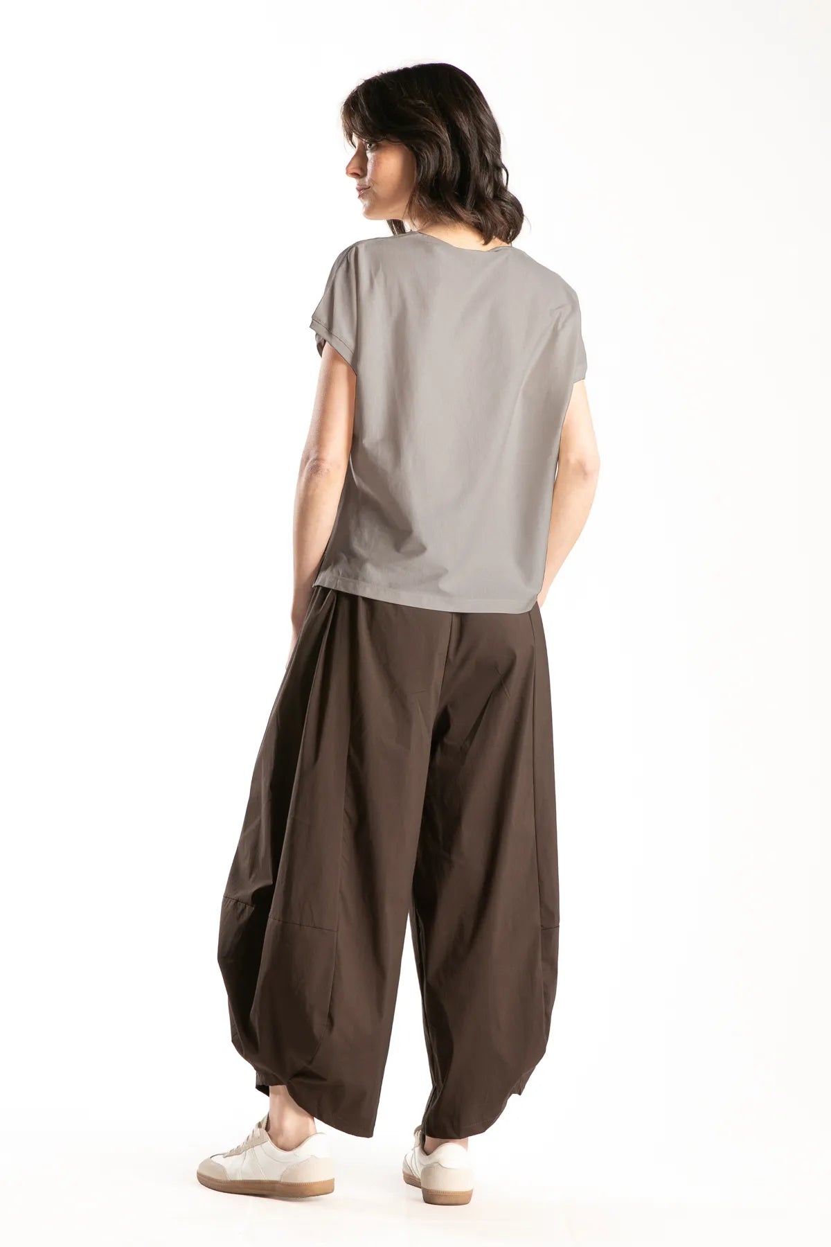 Ragga Polera Umbria mink algodón mujer espalda