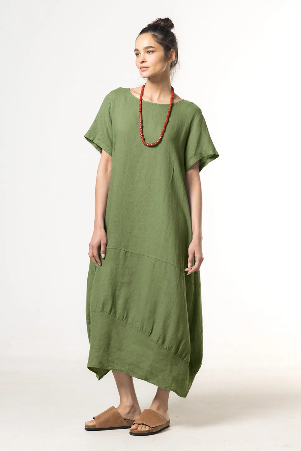 Ragga Vestido Cristina Lino Oliva Mujer