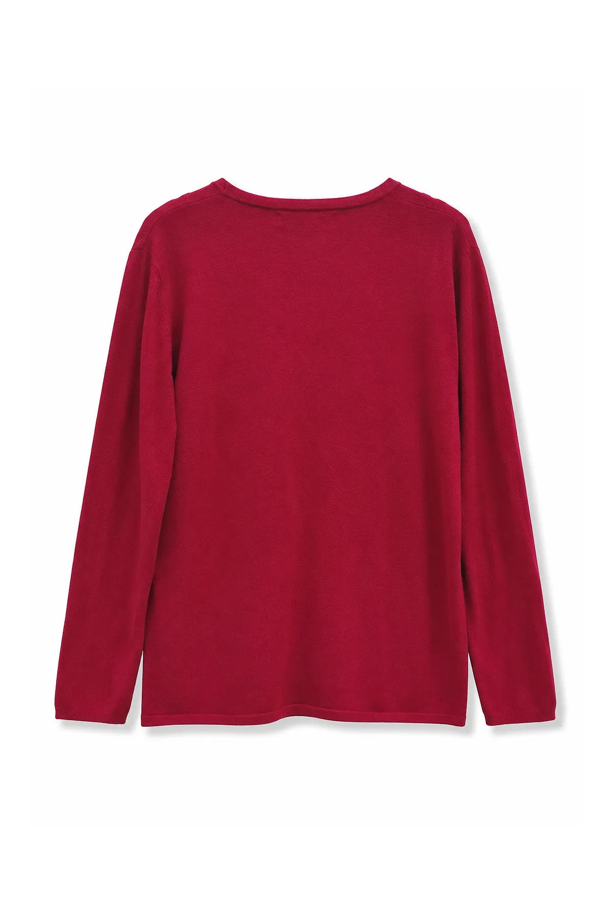 Sweater Viscosa Abotonado Rojo