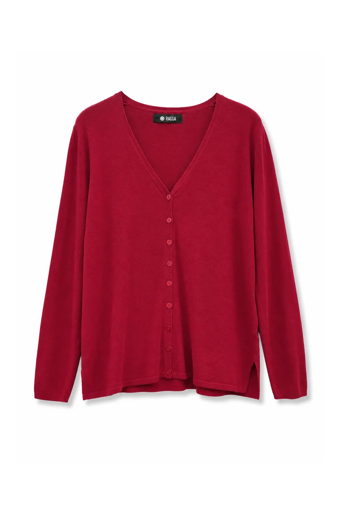 Sweater Viscosa Abotonado Rojo