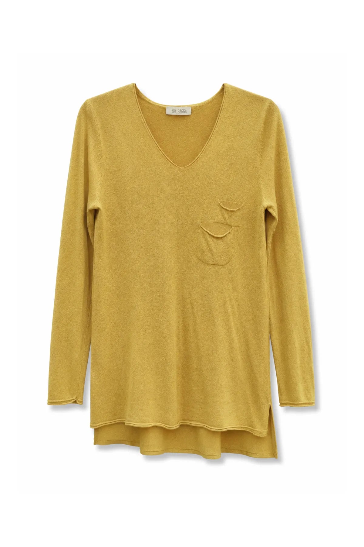 Sweater Viscosa V Doble Bolsillo