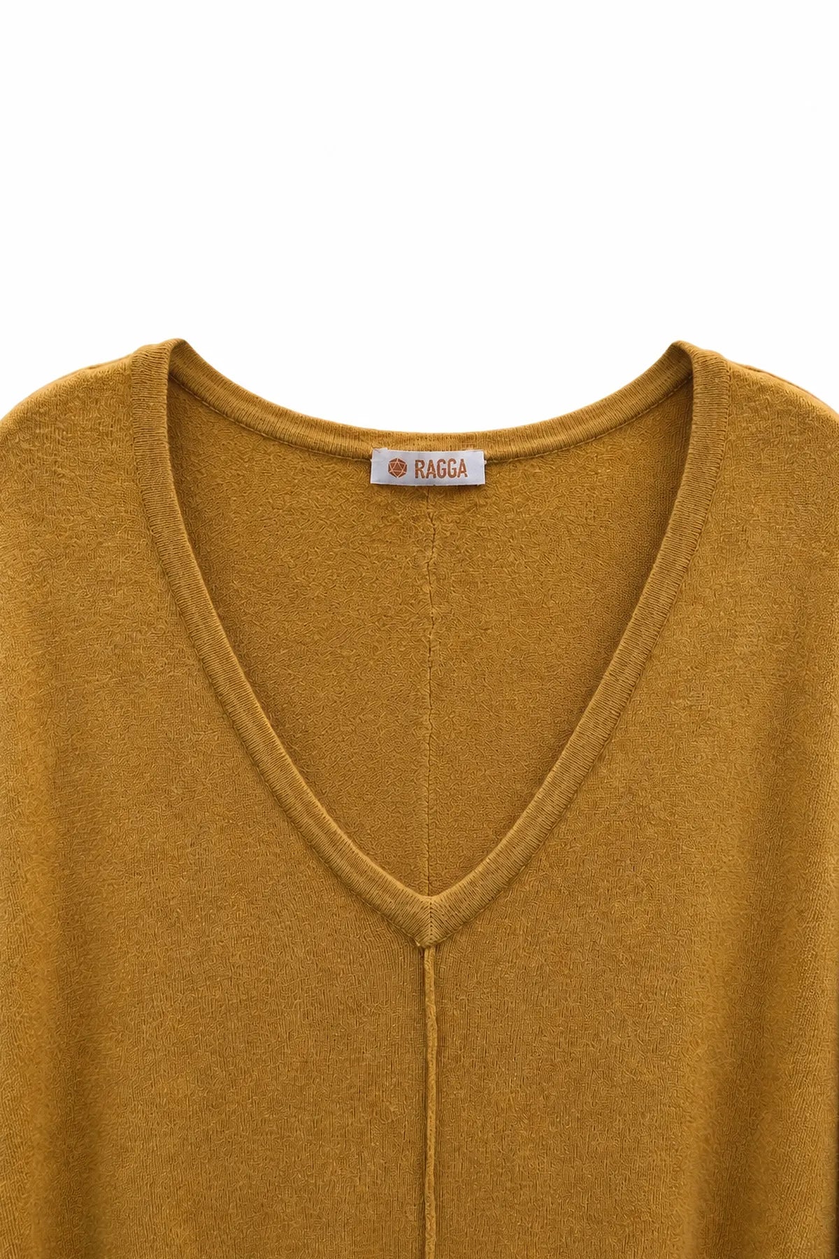 Sweater Mostaza V Alforza