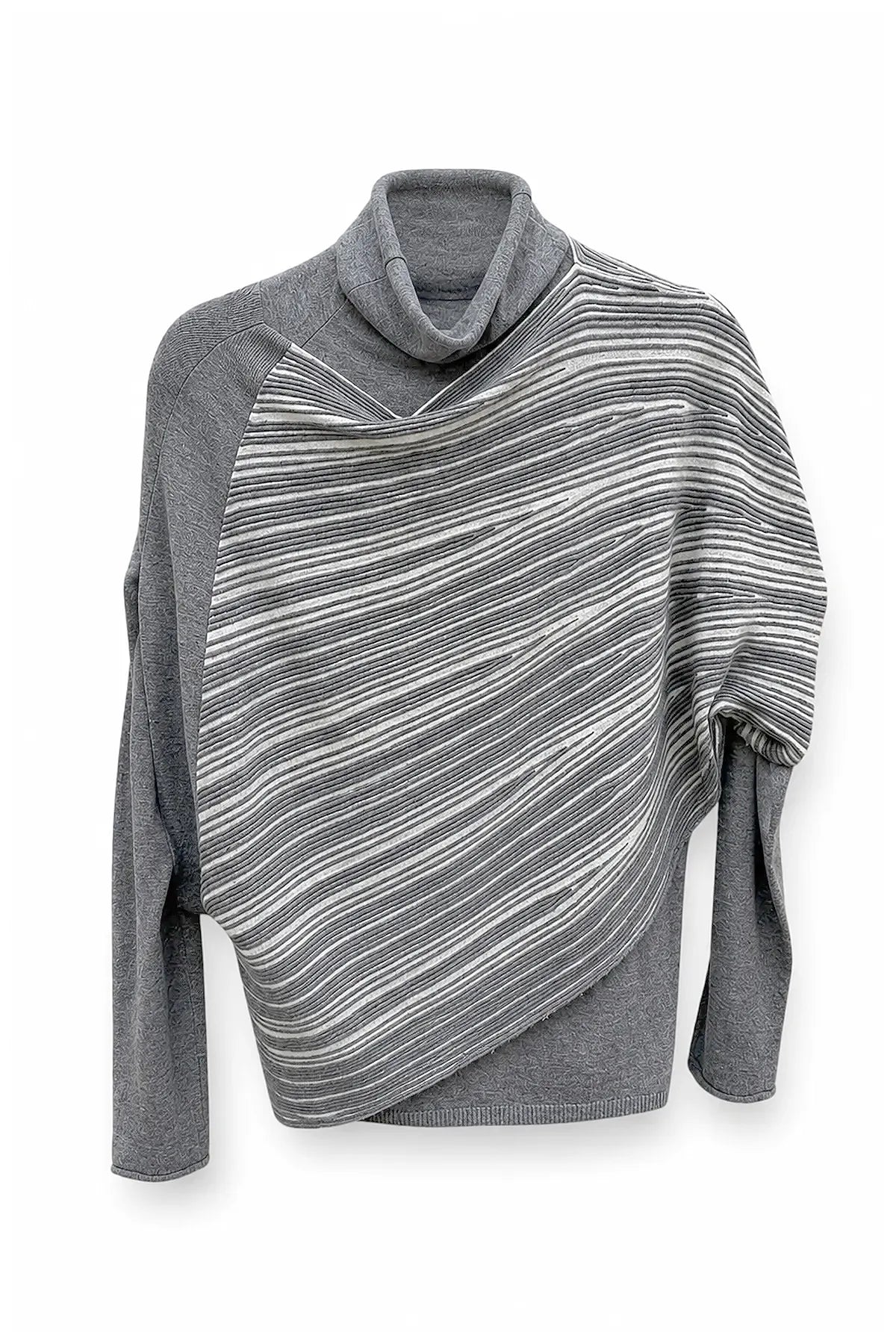 Sweater Set Diagonal Gris