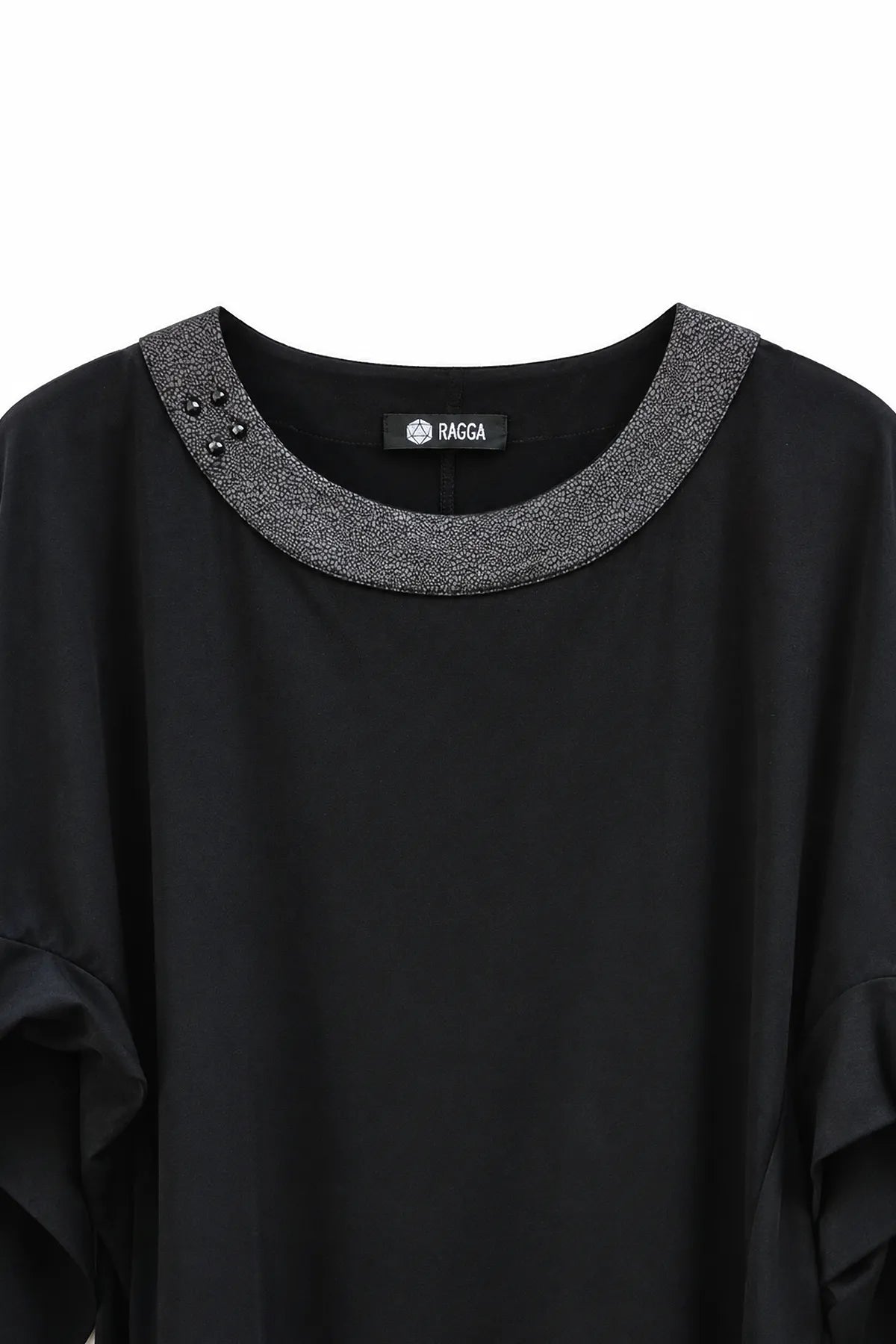 Polera Lycra Negra Cuello Craq
