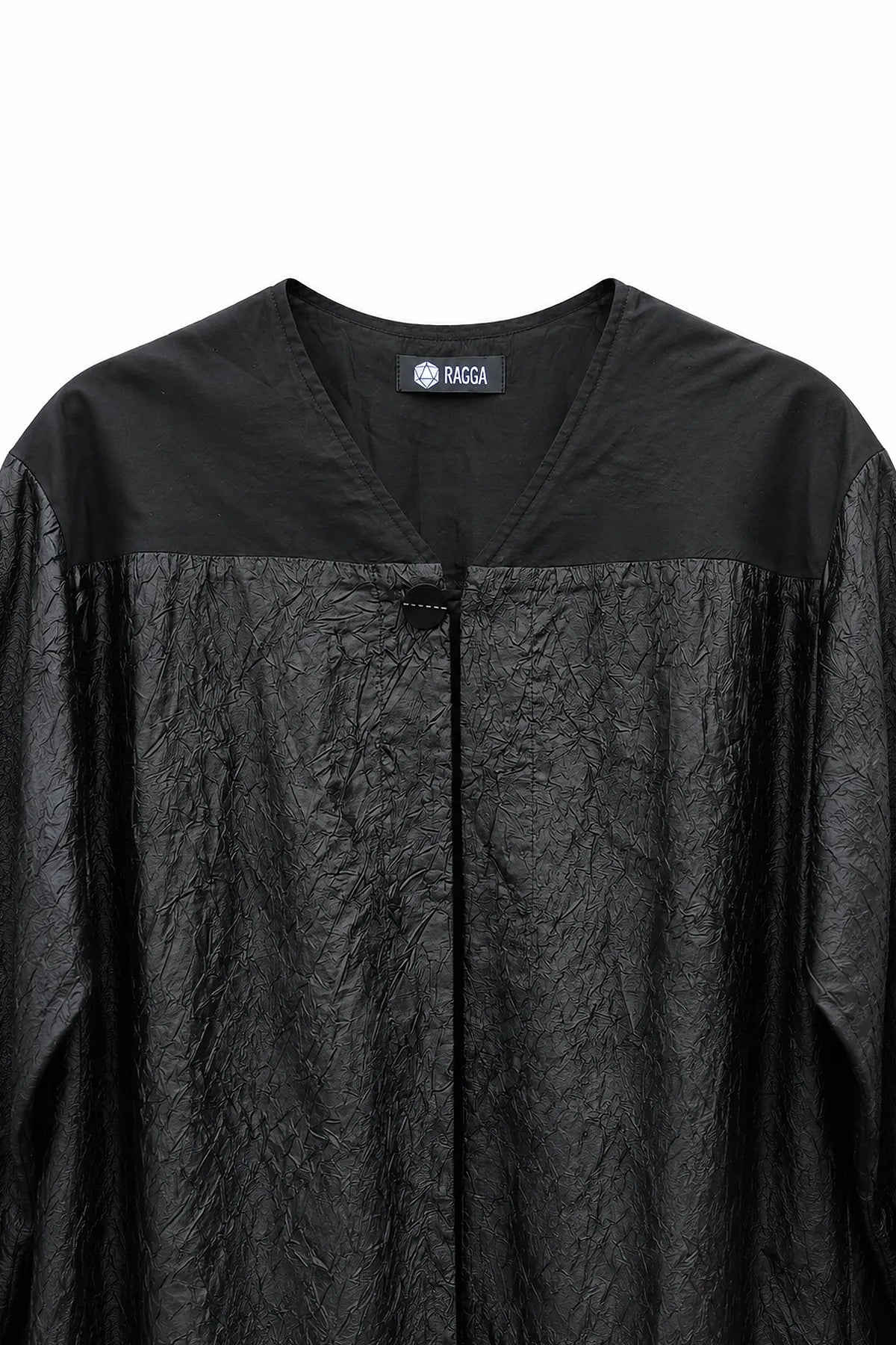 Vestido Tencel Corrugado Negro