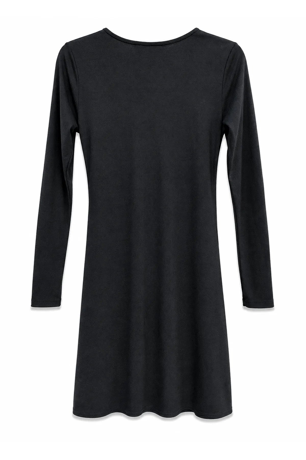 Vestido Lycra Cruce Cierre