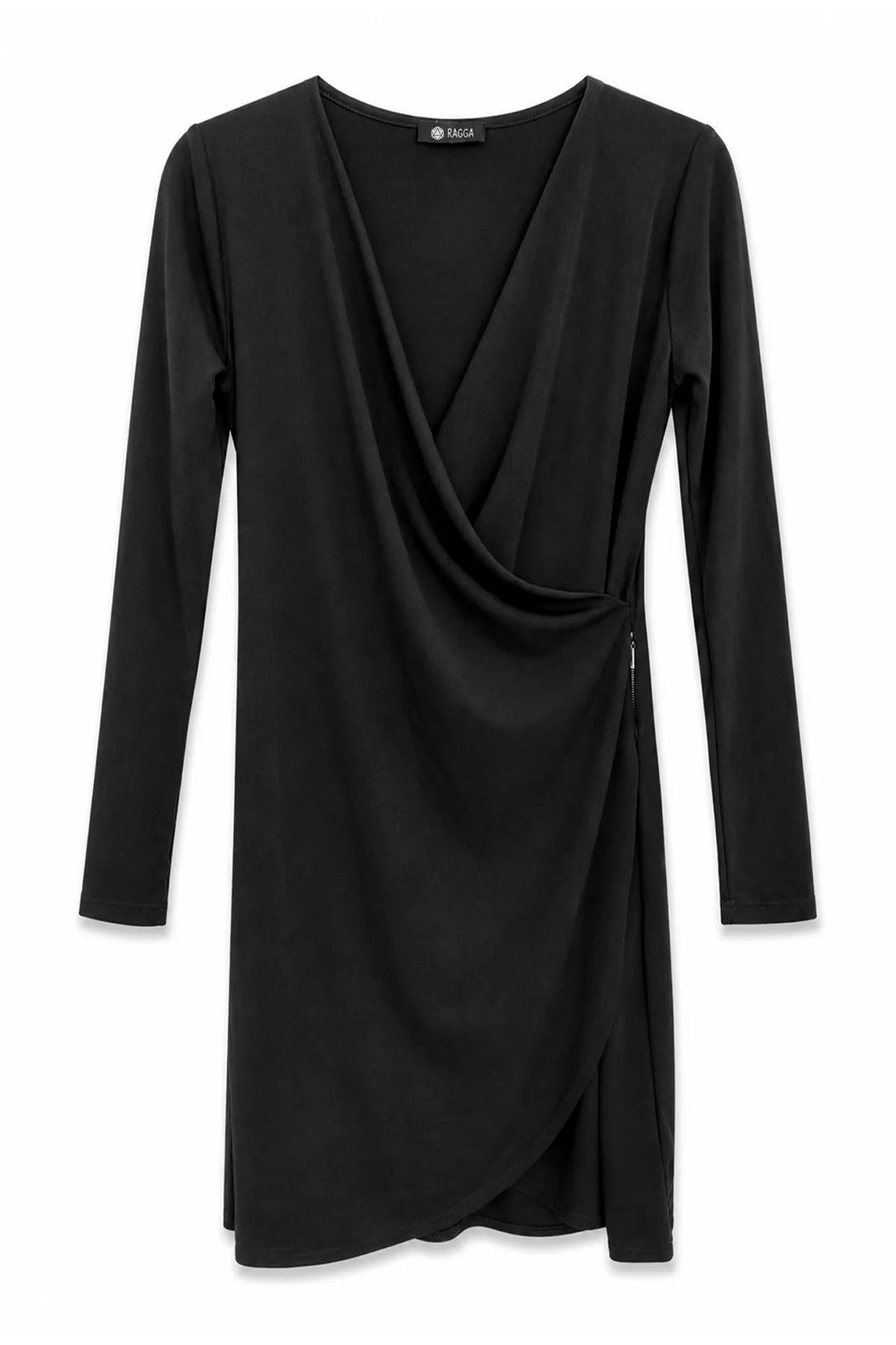 Vestido Lycra Cruce Cierre