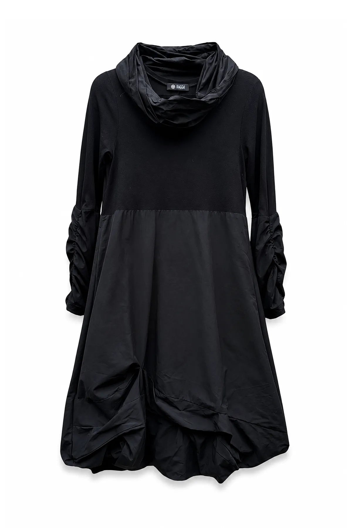 Vestido Tafeta Cuello