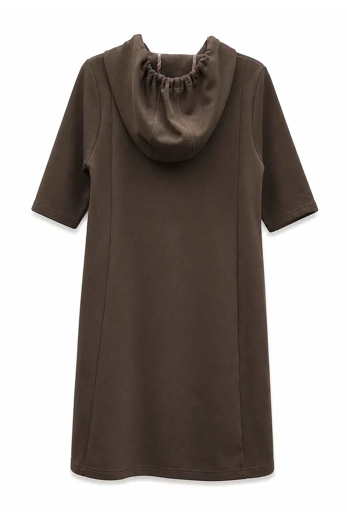 Vestido Capucha Cacao