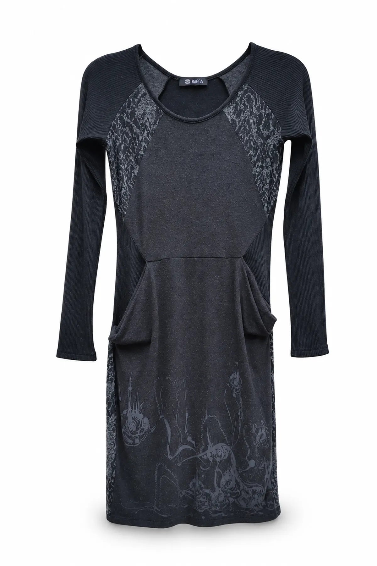 Vestido Patchwork Grafito