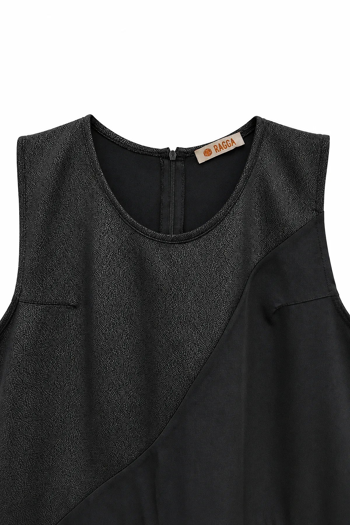 Vestido Eco Craquelado Escote