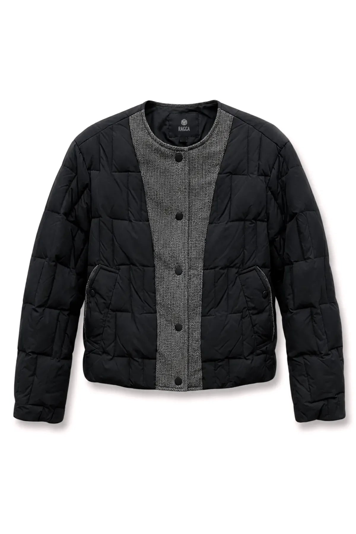 Parka Piezas Lana Espigada